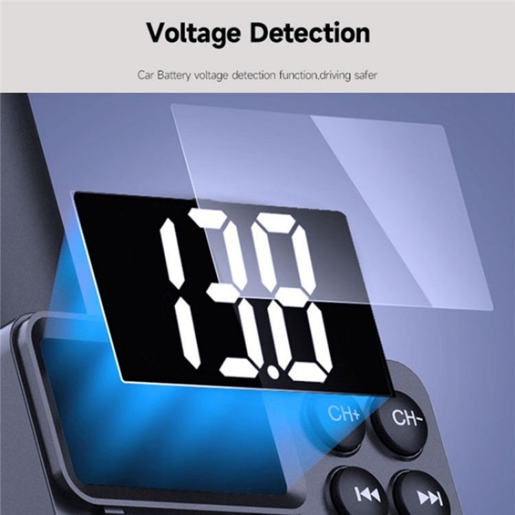 MT01 Car FM Transmitter MP3 Music Player Bluetooth Adapter Type-C + USB Car Charger