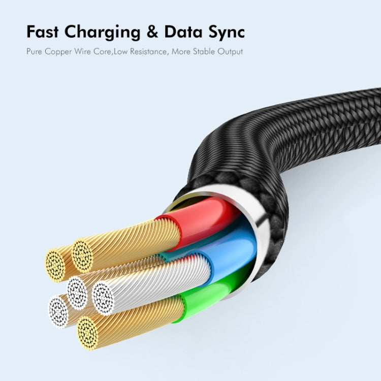 ENKAY ENK-CB170 USB C / Type-C to USB 2.0 B Printer Scanner Nylon Braided Cable