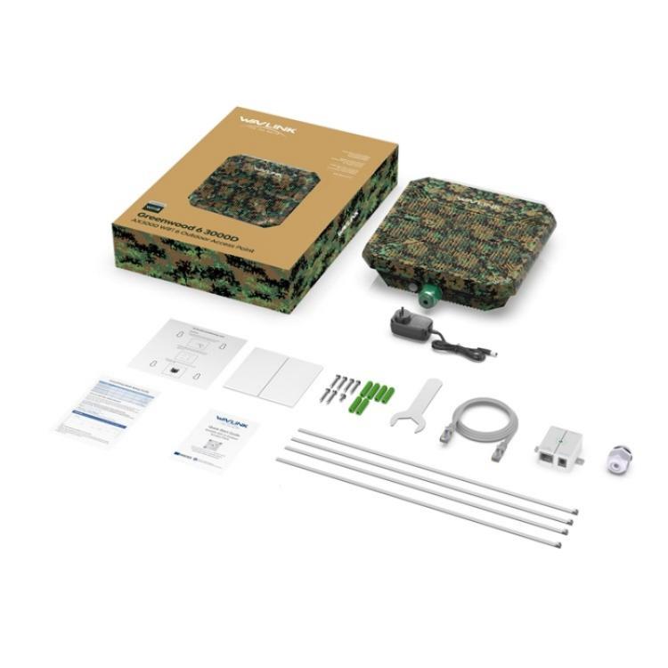 WAVLINK WN573HP3 Built-In 12dBi Directional Antenna Outdoor AX3000 Dual Band Repeater