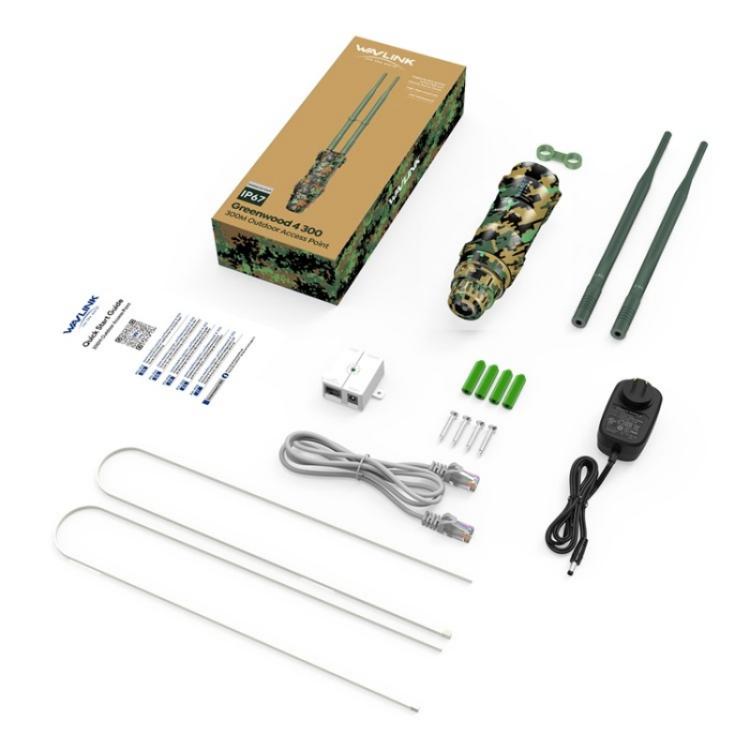 WAVLINK WN570HN2 Poe Weatherproof WiFi Extender 300Mbps High Power Outdoor Router