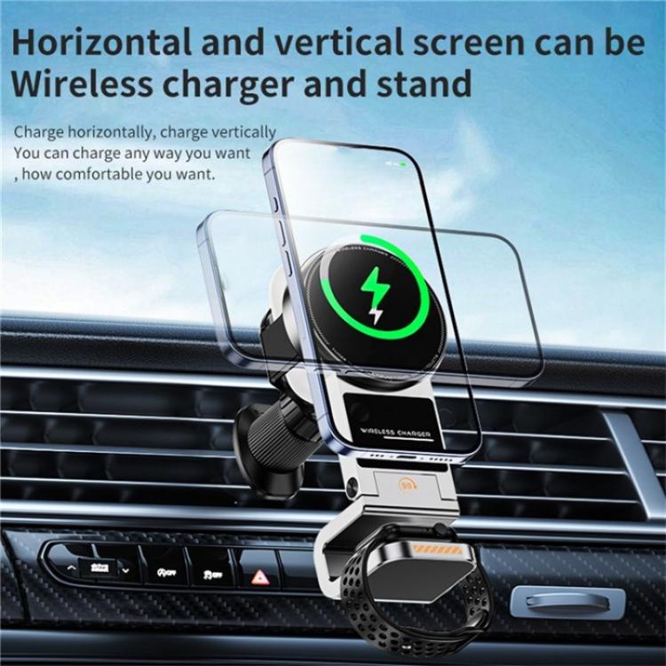 SD16 For Phone Watch Earphone Car Air Vent Phone Holder Magnetic 3 in 1 Wireless Charger