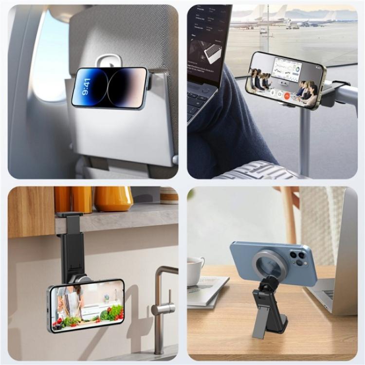 LX-01 360 Degree Rotating Car Phone Holder Compatible with MagSafe Travel Foldable Bracket