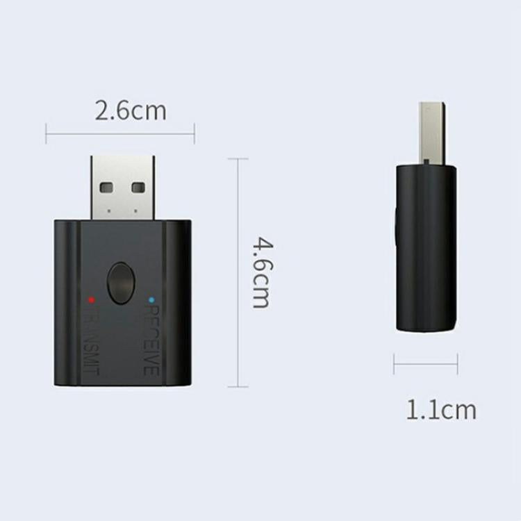 W12 AUX Adapter USB Dongle 2 In 1 Bluetooth 5.3 Car Audio Transmitter Receiver