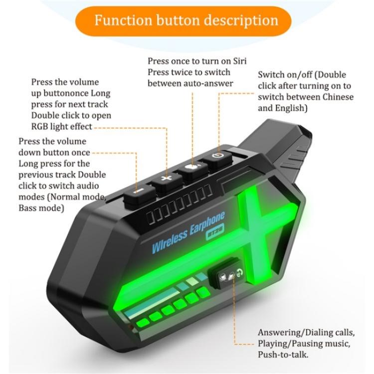 BT26 Outdoors Waterproof 500m Intercom Motorcycle Helmet Bluetooth Headset