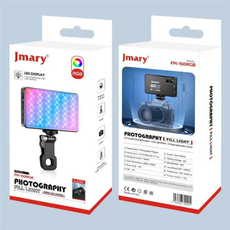 JMARY FM-150RGB For Smartphone Laptop Camera Portable LED RGB Photography Video Light