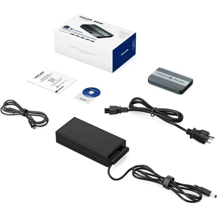 WAVLINK UTD49T 100W PD Input USB-A High Speed Data Transfer Adapter Thunderbolt 4 Hub