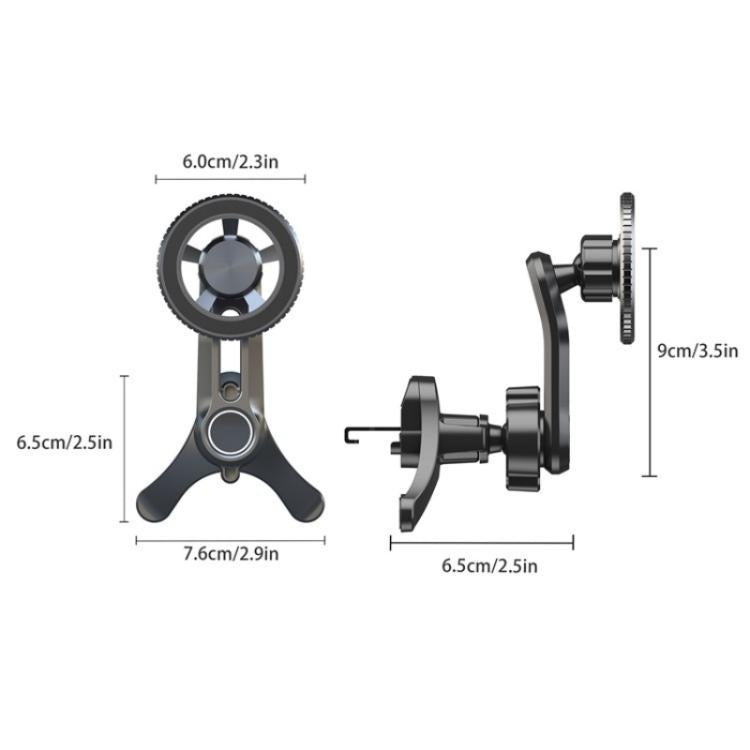 V005 360 Degree Rotatable Air Vent Holder Bracket Compatible With MagSafe Car Phone Mount