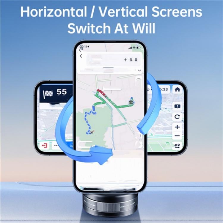 S11 360 Degree Rotation Foldable Alloy Phone Holde Dashboard Magnetic Car Phone Holde