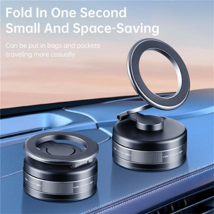 S11 360 Degree Rotation Foldable Alloy Phone Holde Dashboard Magnetic Car Phone Holde
