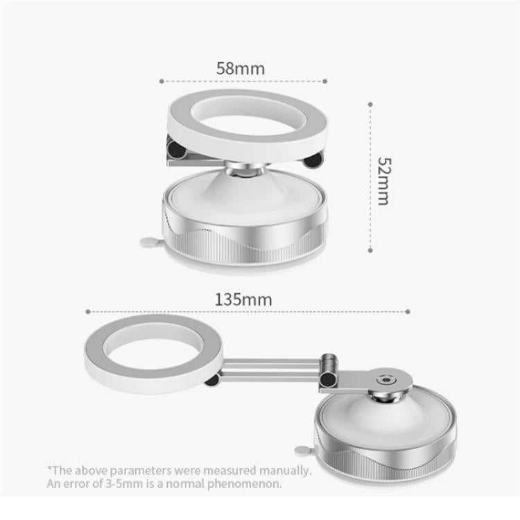 X30 Car Foldable Cell Phone Stand Suction Cup Mount Vacuum Magnetic Car Phone Holder