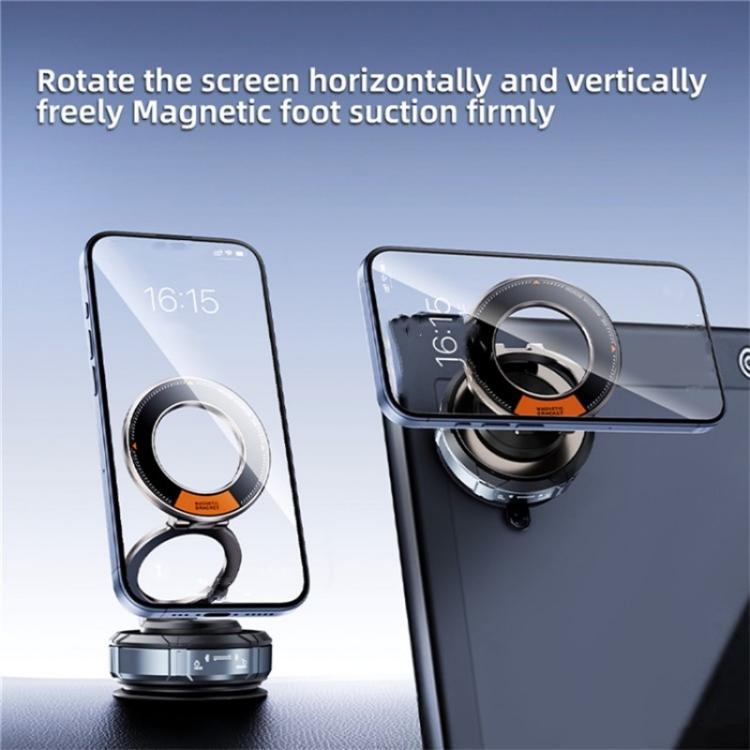 SD07 Magnetic 360 Degree Adjustable Vacuum Suction Phone Holder Car Mount Foldable Stand