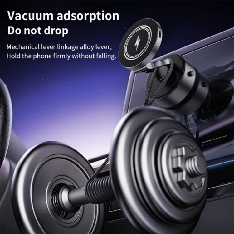 D1 15W Wireless Charging Electric Vacuum Suction Multi Angle Rotating Car Phone Holder
