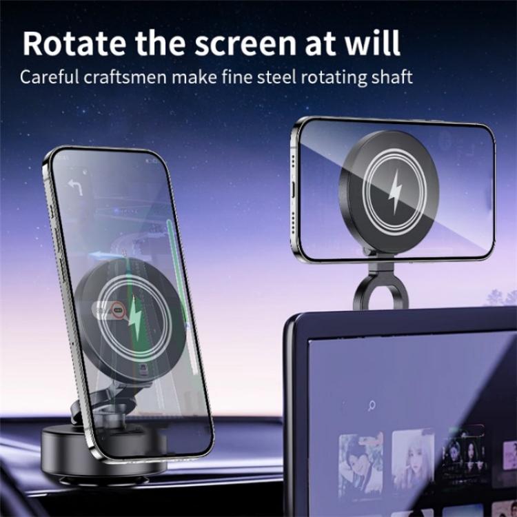 D1 15W Wireless Charging Electric Vacuum Suction Multi Angle Rotating Car Phone Holder