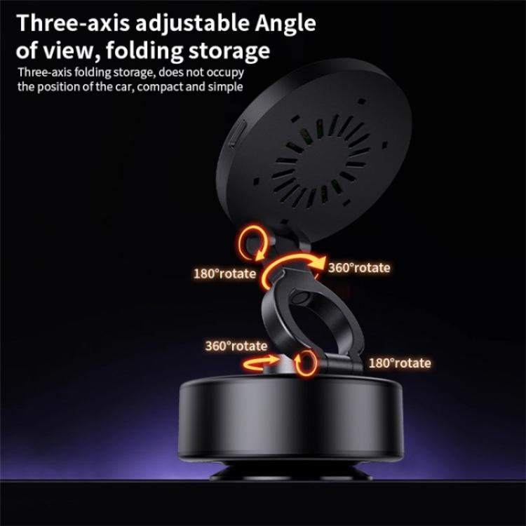 D1 15W Wireless Charging Electric Vacuum Suction Multi Angle Rotating Car Phone Holder