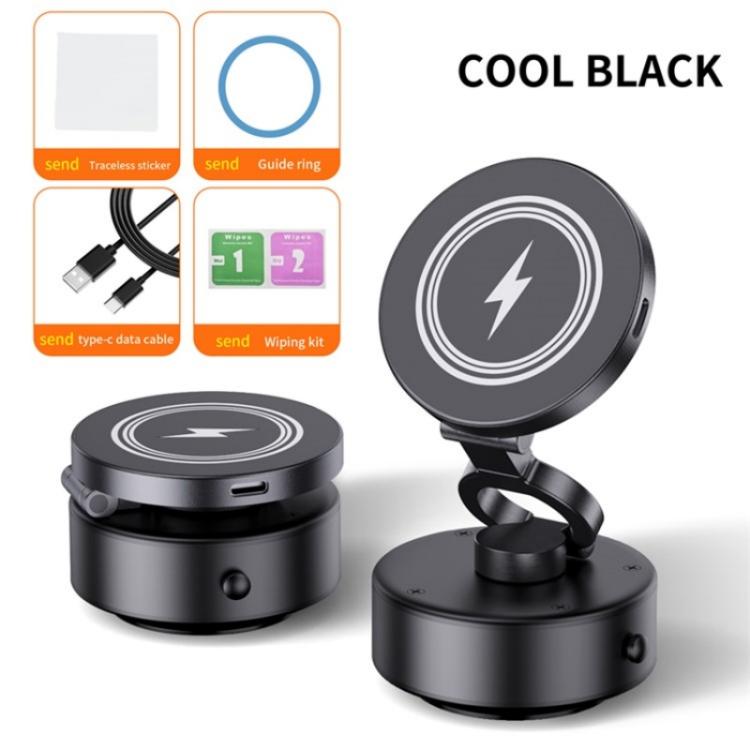 D1 15W Wireless Charging Electric Vacuum Suction Multi Angle Rotating Car Phone Holder