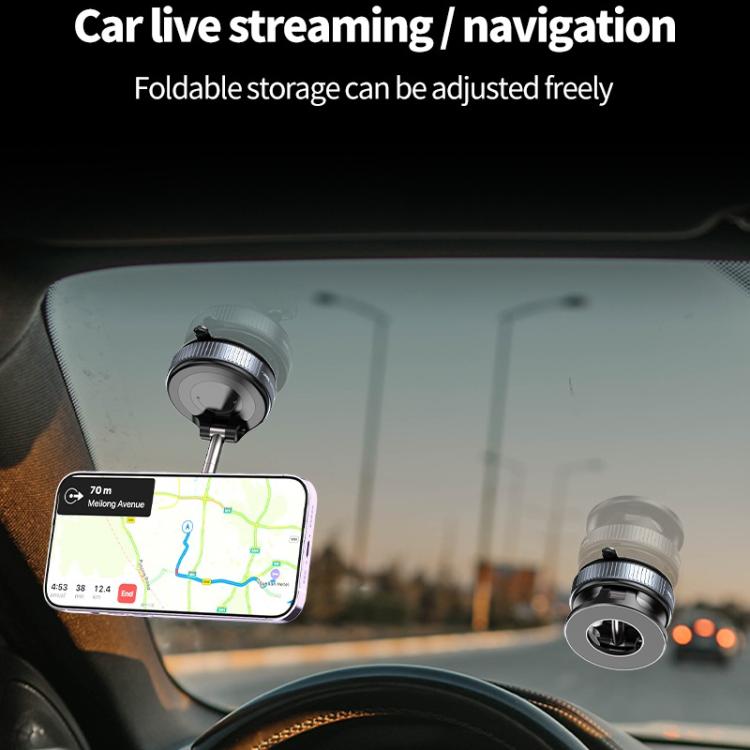 K007 Dashboard Stand 360 Degree Rotation Car Suction Cup Base Magnetic Mount Phone Holder