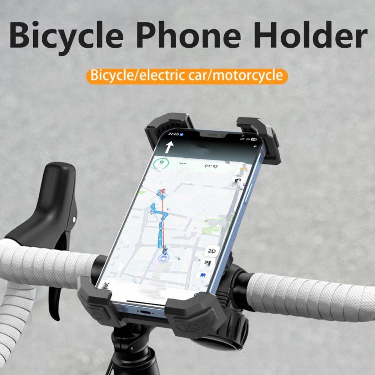QX-25A Motorcycle Bicycle Handlebar Phone Mount 360 Rotation Shockproof Navigation Holder, QX-25A