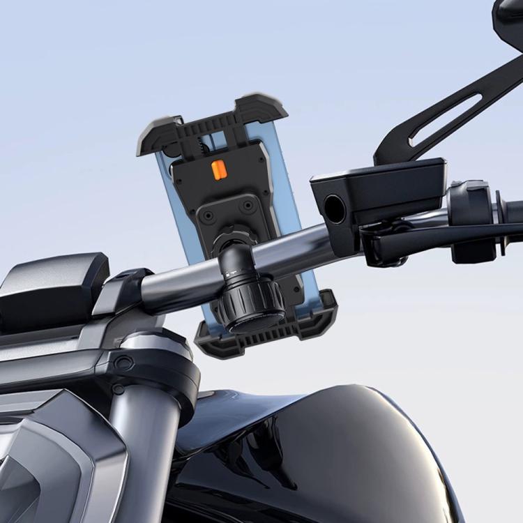 QX-25A Motorcycle Bicycle Handlebar Phone Mount 360 Rotation Shockproof Navigation Holder, QX-25A
