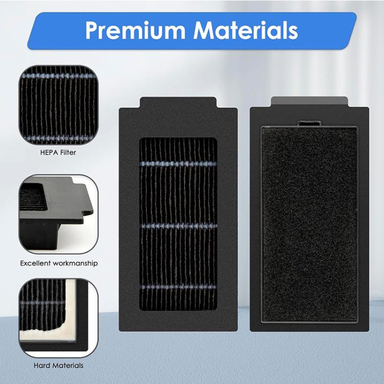 JUNSUNMAY 4pcs Sweeper Clean Filter for Ecovacs Deebot T50 Pro / T50 Max / T50 Omni