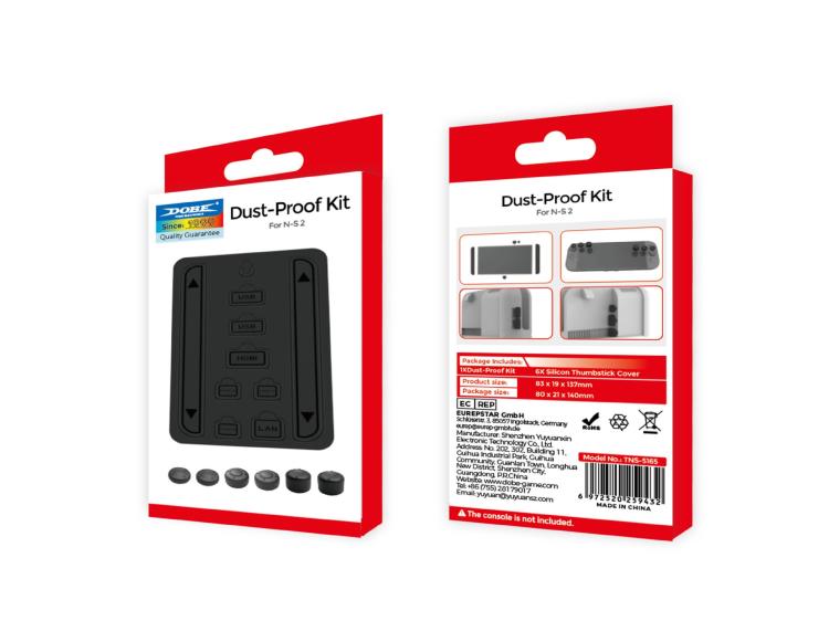 DOBE Game Console Dust Plug + Joystick Cap Set