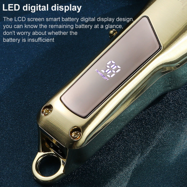 VGR V-278 10W USB Metal Electric Hair Clipper with LED Digital Display, V-278 (Gold), V-278 (Silver)