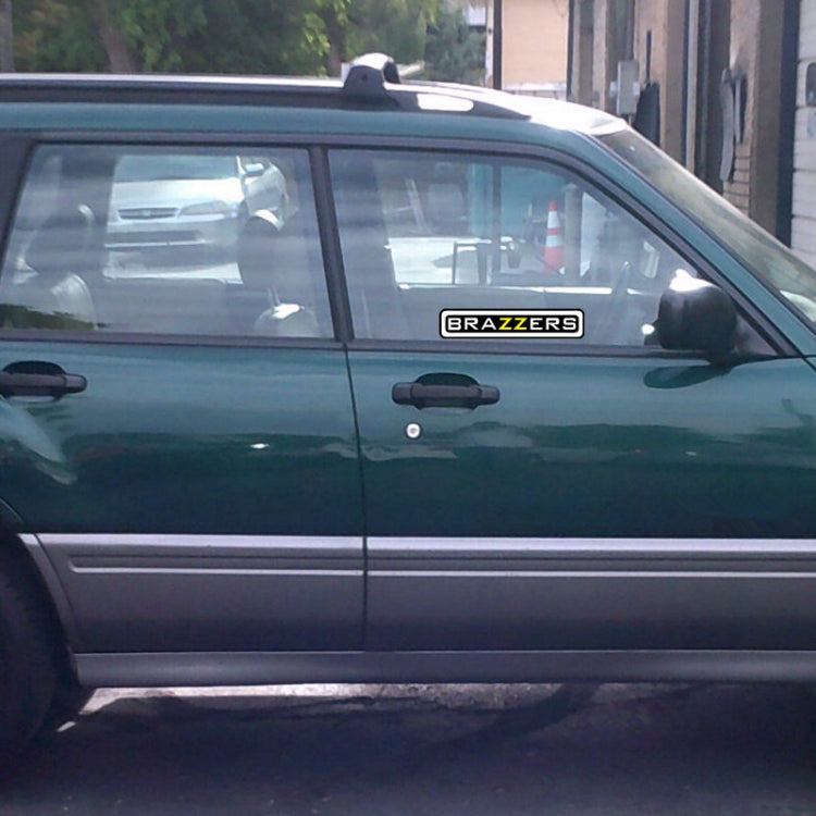 10 PCS BRAZZERS Car Sticker Auto Decals foe Car Styling, Size: 4.9x22.5cm