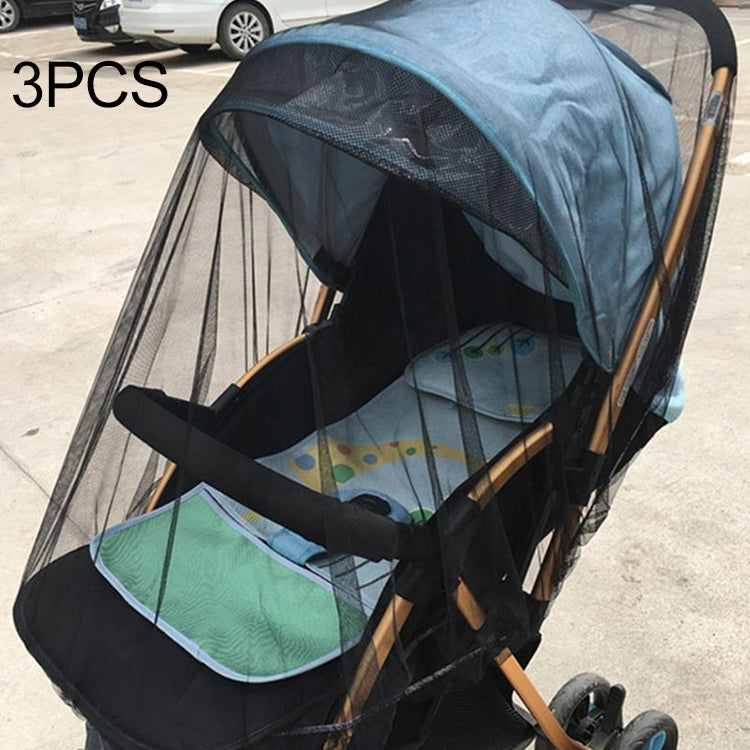 3 PCS 150cm Baby Pushchair Mosquito Insect Shield Net Safe Infants Protection Mesh Stroller Accessories Mosquito Net