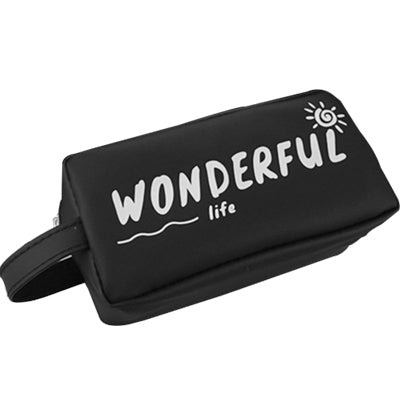 Large Black Letter Creative Silicone Pen Box Pencilcase School Stationery Supplies