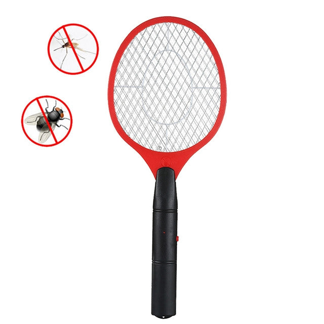 Hand Racket Mosquito Swatter Insect Home Garden Pest Bug Fly Mosquito Zapper Swatter Killer Electric Fly Swatter
