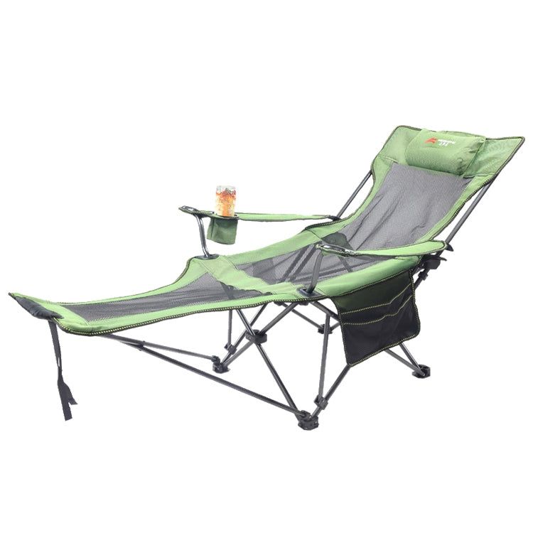 Portable Outdoor Folding Recliner Wild Fishing Camping Leisure Stool Stainless Steel Folding Beach Chair Furniture