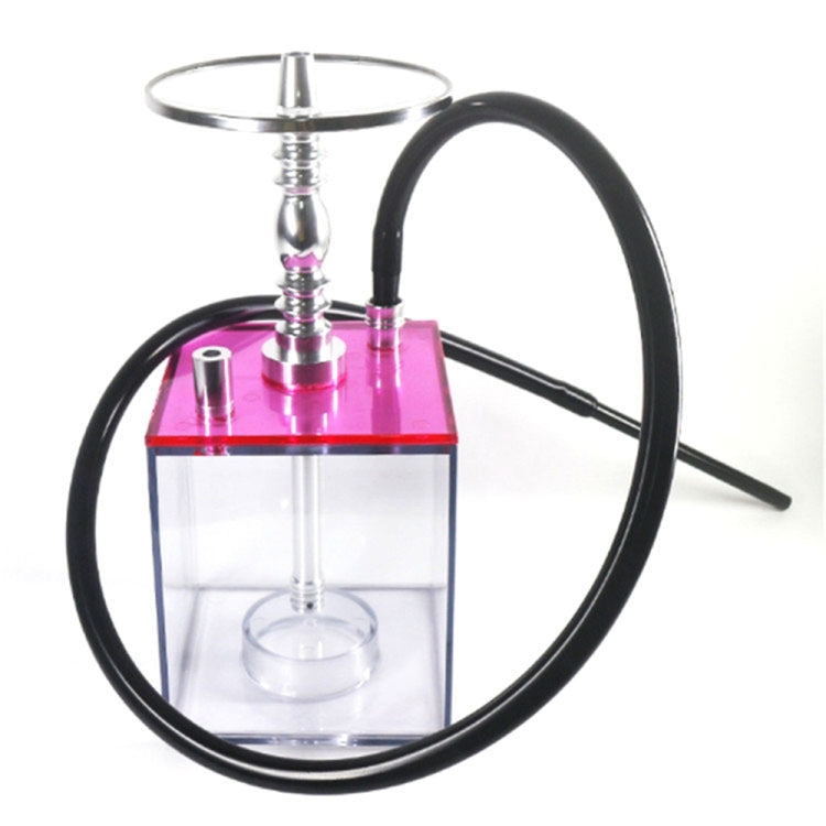 Square Acrylic Hookah Set
