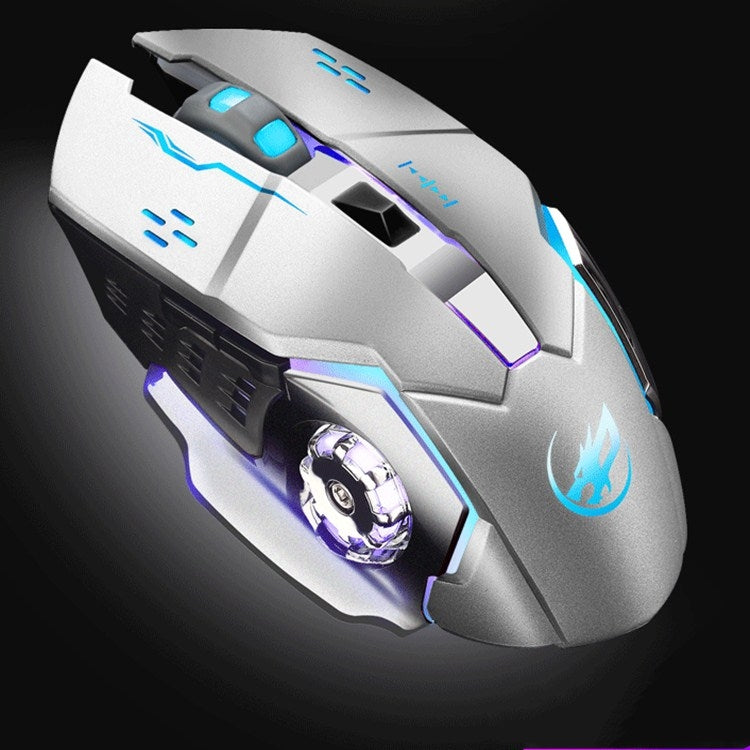 WARWOLF Q8 Wireless Rechargeable Mouse Glowing Gaming Mouse