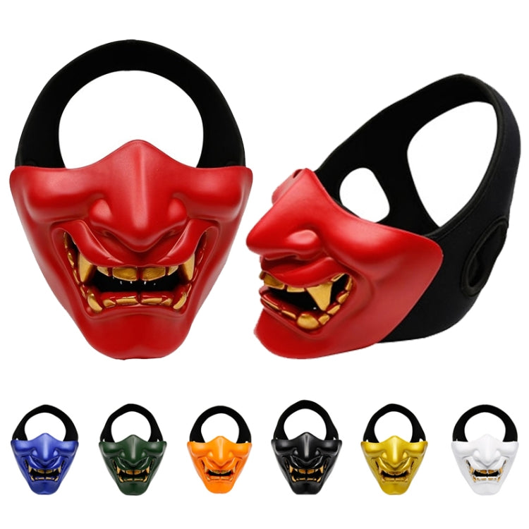 WosporT Halloween Dancing Party Grimace Half Face Tactical Mask