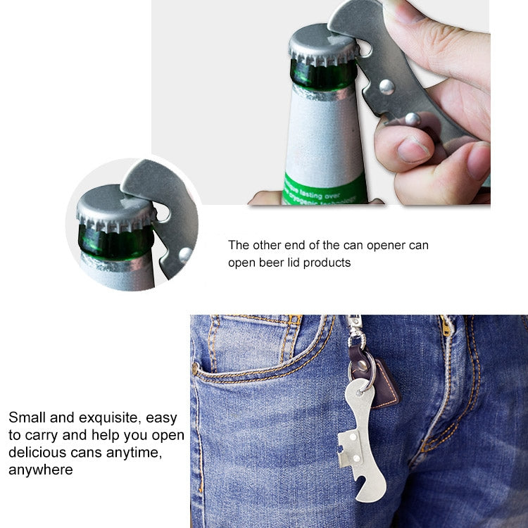 2 PCS Stainless Steel Bottle Opener Can Opener Multifunctional Kitchen Tool
