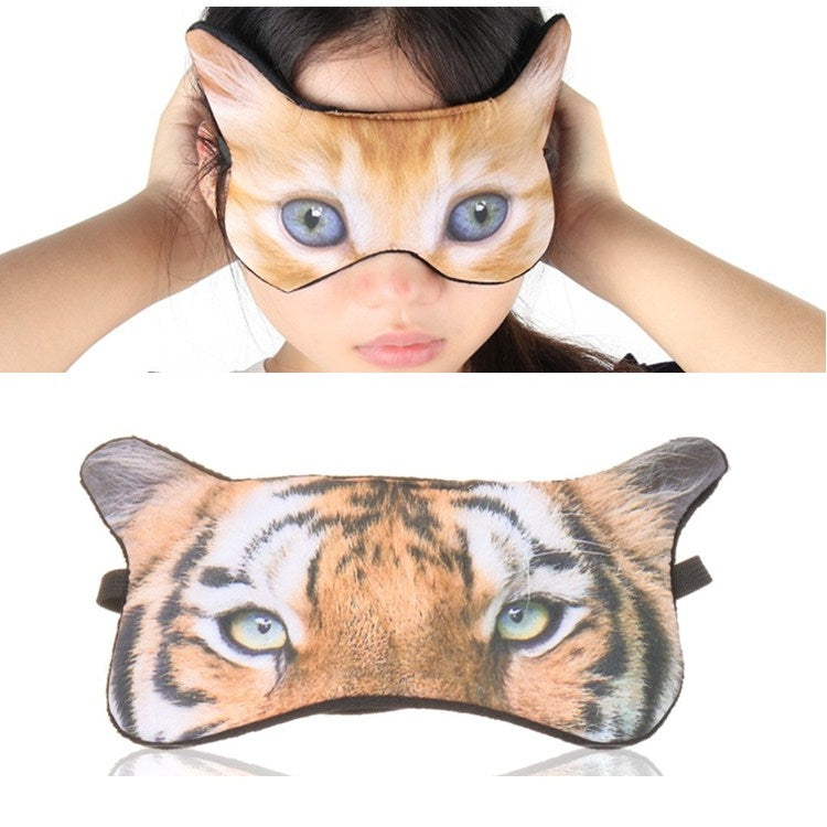 3D Eye Mask Shading Sleeping Cartoon Animal Printed Eye Mask