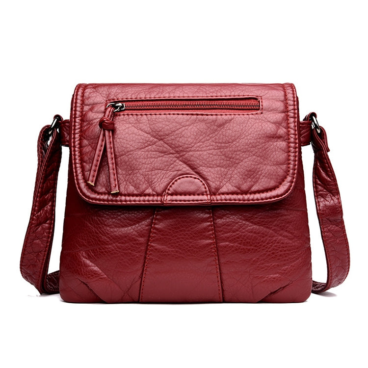 Women Messenger Bags Soft Washed PU Leather Bag Fashion Female Purses and Handbag