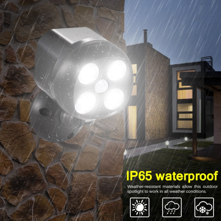 3W 4 LEDs SMD 3535 Outdoor Lighting Wireless Motion Sensor Outside Spotlight LED Wall Light