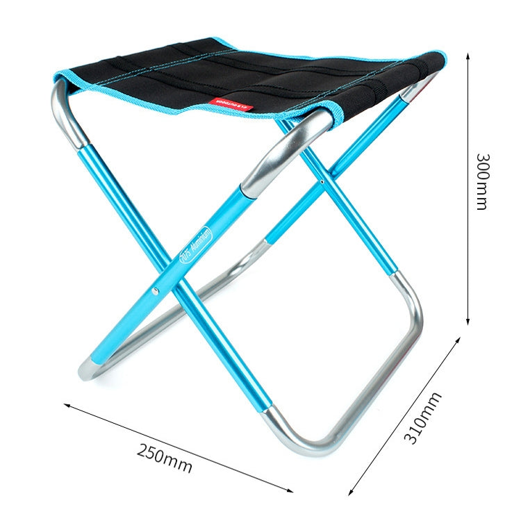 CLS Large 7075 Aluminum Alloy Outdoor Folding Stool Portable BBQ Fishing Folding Chair, Size: 30x25x31cm