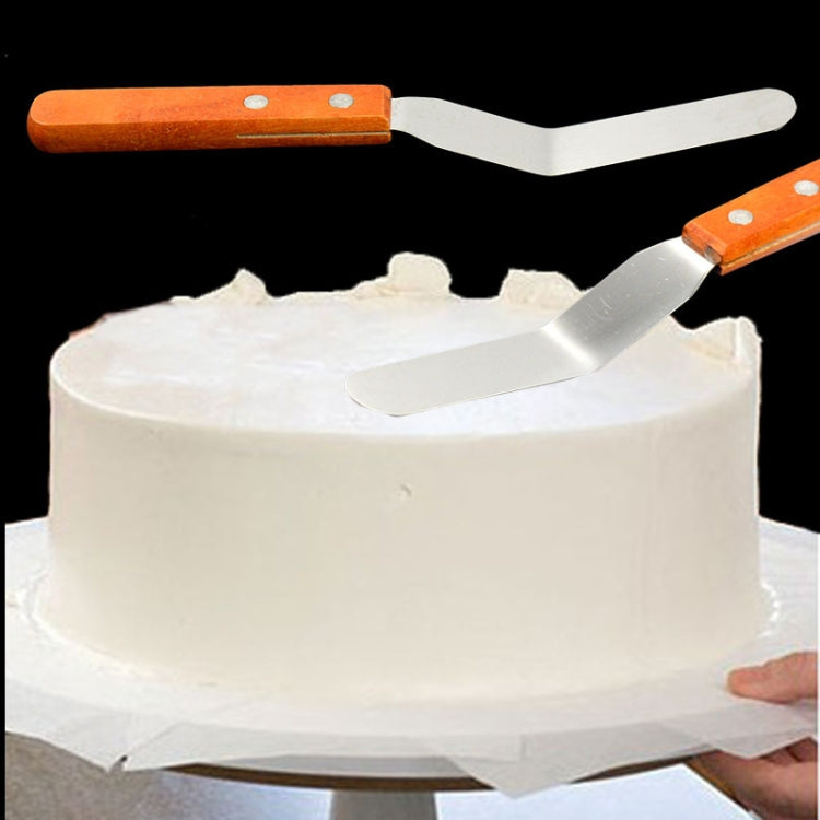 15cm Stainless Steel Cream Spatula Cake Silk Flower Scraper Baking Tool