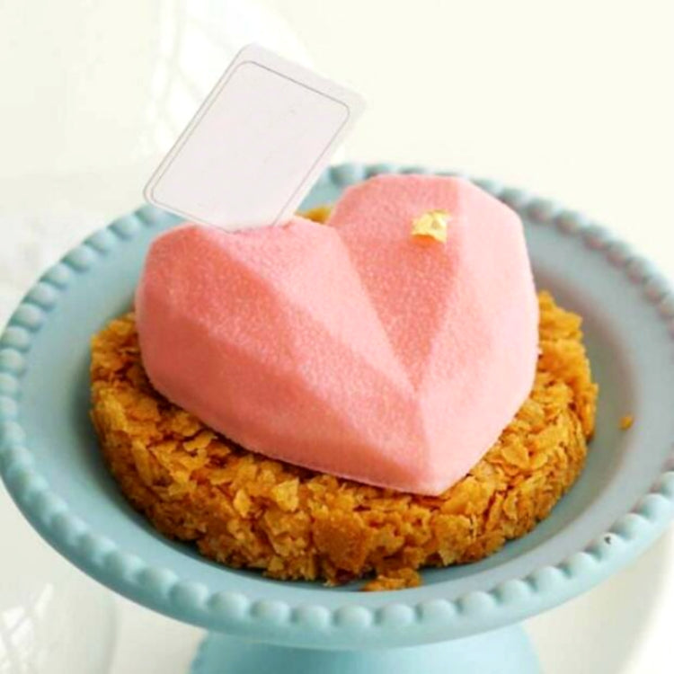 6 in 1 Heart Shape Silicone Mold For Baking Mousse Cake DIY Silicone Molds