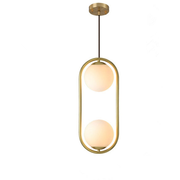 Restaurant Chandelier Single Head Creative Personality Simple Modern Copper Lamp