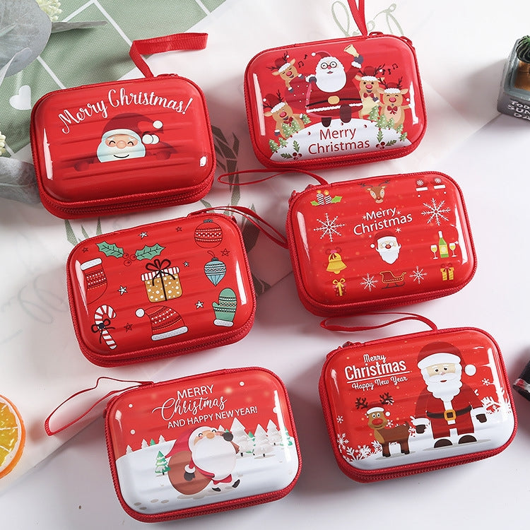 Christmas Cartoon Coin Purse Creative Square Storage Box Key Case, Type 1, Type 3, Type 4, Type 5, Type 6, Type 2