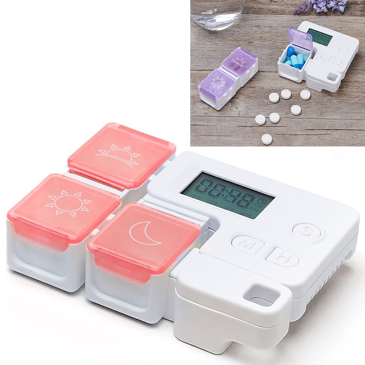 Portable Intelligent Plastic Storage Box Electronic Timing Reminder Medicine Boxes
