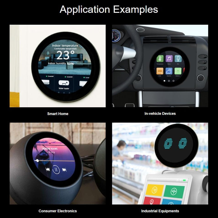 Waveshare 3.4 inch DSI Round Touch Display, 800 × 800, IPS, 10-Point Touch