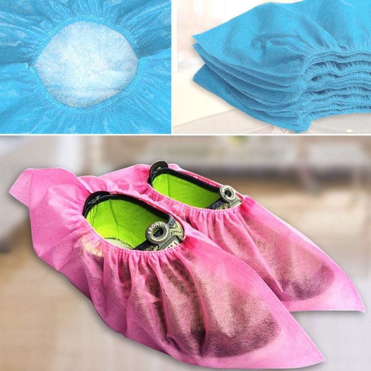 100 PCS Disposable Shoe Covers Indoor Cleaning Floor Non-Woven Fabric Overshoes