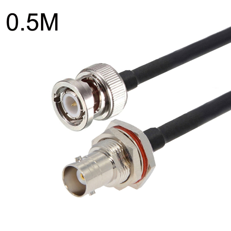 BNC Female With Waterproof Circle To BNC Male RG58 Coaxial Adapter Cable, BNC Female With Waterproof Circle To BNC Male 0.5m, BNC Female With Waterproof Circle To BNC Male 1m, BNC Female With Waterproof Circle To BNC Male 1.5m