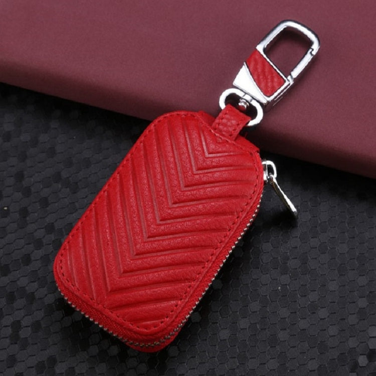 Multifunctional Hook Up Leather Car Key Bag