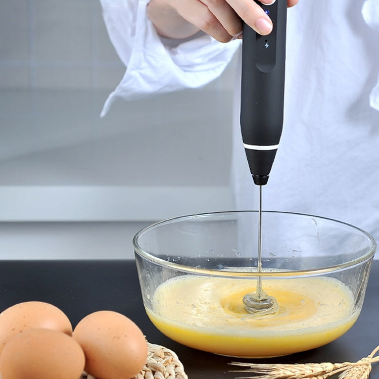 Kitchen Electric Hand-held Egg Beater Milk Coffee Mixer Stainless Steel Mini Handle Mixer