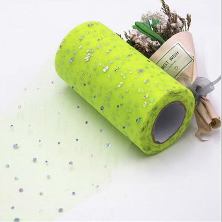 Tulle Roll 25 Yards 13cm Organza Laser Crafts Wedding Decoration Tulle Birthday Party Supplies