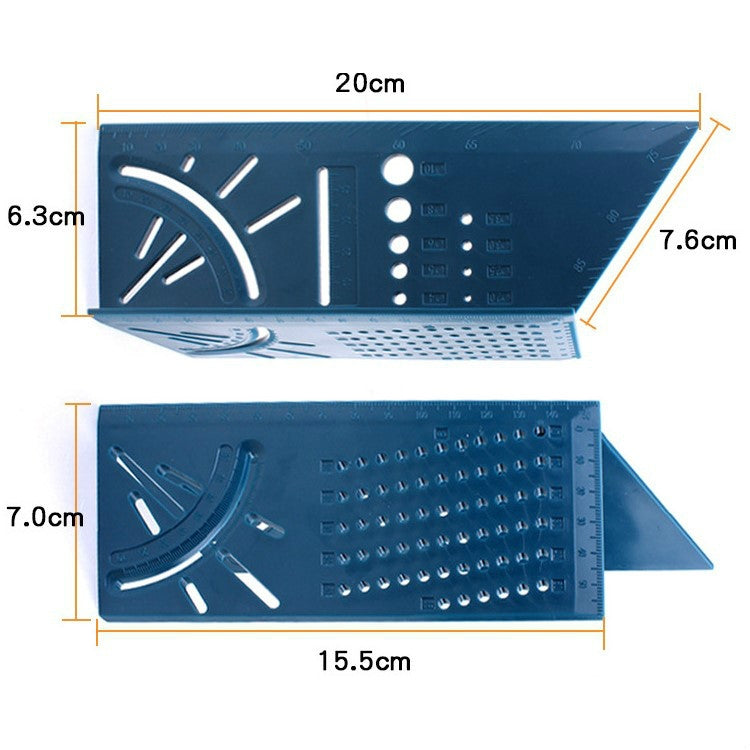 Three-Dimensional Woodworking Stop-Type Ruler
